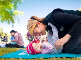 yoga with brisbane baby