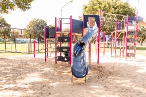 Ewing park curved slide
