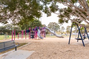 Ewing park playground and seating