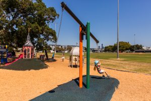 Bulimba Memorial Park pendulum see saw