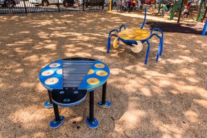 Bulimba Memorial Park percussion elements