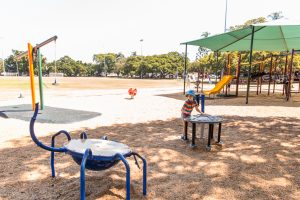 Bulimba Memorial Park playground musical equipment