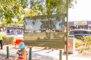 Bulimba Memorial Park playground sign