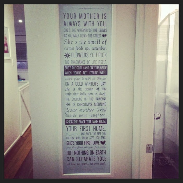 mum has passed poem