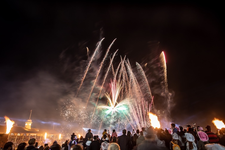 Fireworks display at EkkaNites.