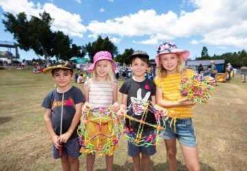 kids at the moreton kids festival.