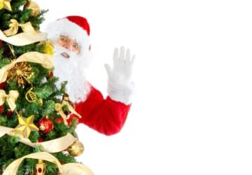 Santa and Christmas Tree