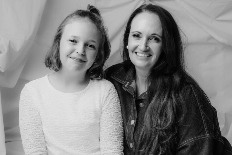 Giggles and Scissors Pam and daughter.