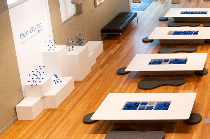 blue block activity ipswich art gallery