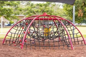 Gregory Park spiderweb climbing