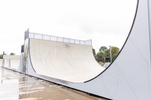 Beenleigh Skate and BMX park half pipe up close