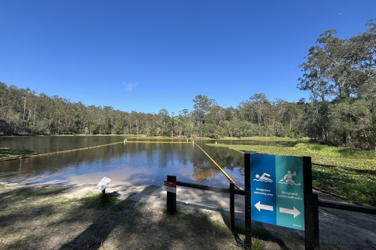 Walkabout Creek Enoggera Reservoir swimming enclosure.
