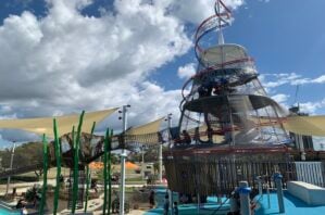 Sprawling playground at Peninsula Playground.