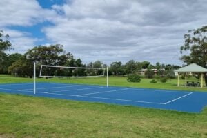 Court and net at Ducie Street Park.