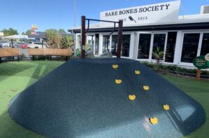 Climbing mound at HomeCo. Jindalee playground.