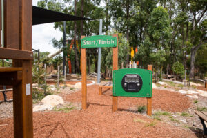 Billubera park Yarrabilba ninja course start line