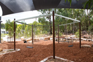 Billubera park Yarrabilba shaded swing structure