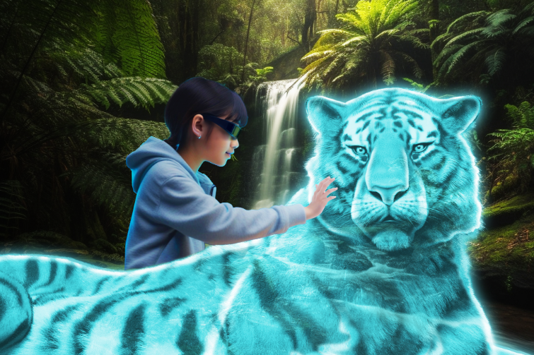 Hologram Zoo Cannon Hill tiger.