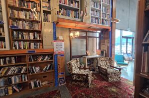 Book section with chairs at Lifeline North Lakes.