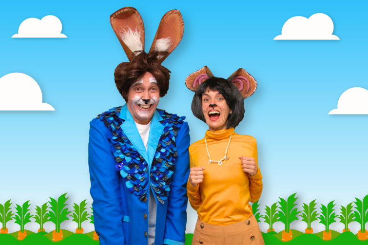 Adventures of Peter Rabbit event image of characters from show.