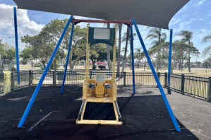 Liberty swing at Pelican Park.