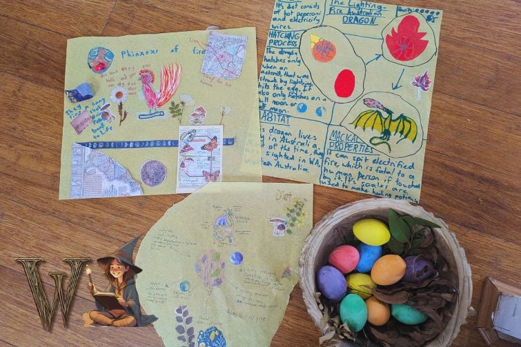 Wattlebrush School of Bushcraft and Wizardry workshop creations.