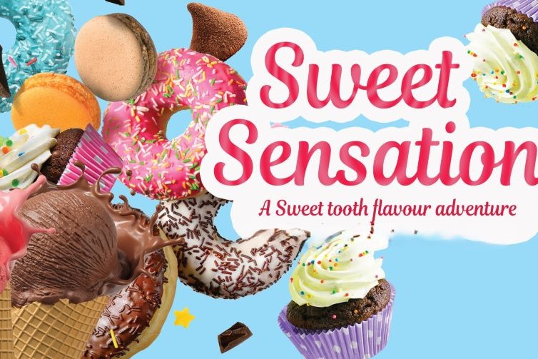 Sweet sensations event image of donuts, cupcakes, macaroons and more.