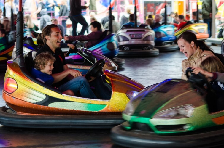Bumper car school fete.