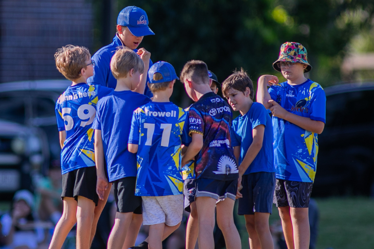 Kick It 4 Kids touch footy.