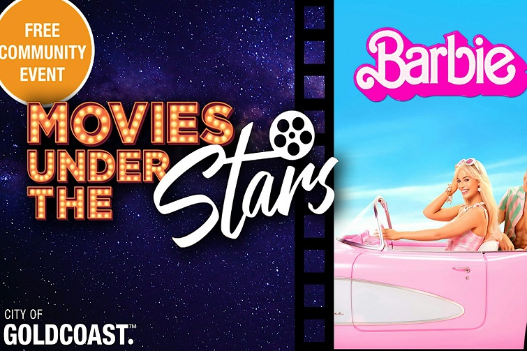 Movies Under the Stars @ southport. Barbie