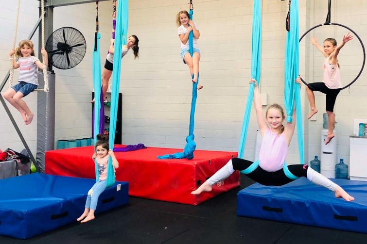 Bungee Fit Brisbane City childrens silks class.