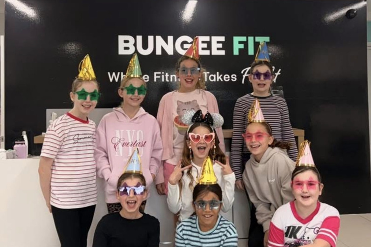 Bungee Fit kids party.