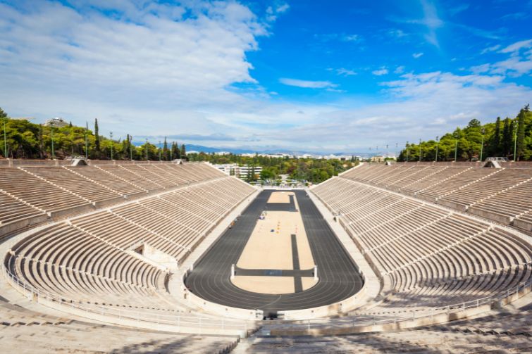 The Panathenaic Stadium in Athens, Greece.