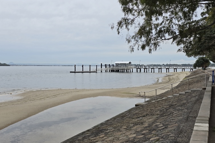 Bongaree jetty on Bribie Island.