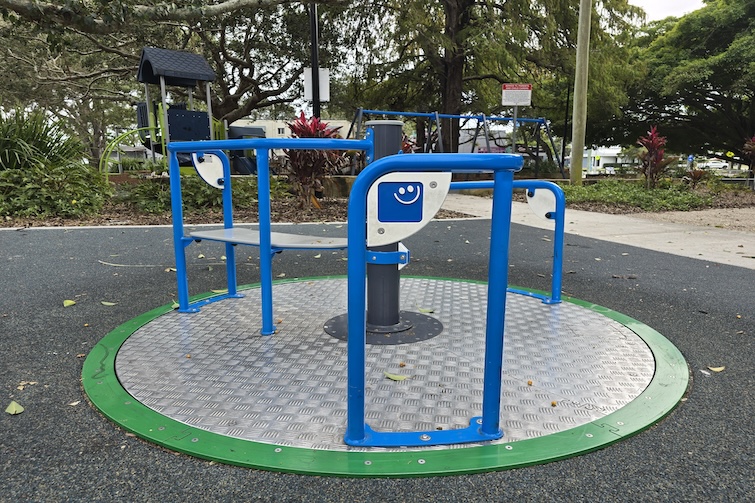 Accessible carousel at Brennan Park.