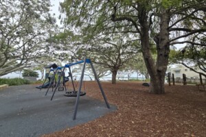 Swings at Brennan Park.