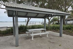 Picnic shelter at Brennan Park.