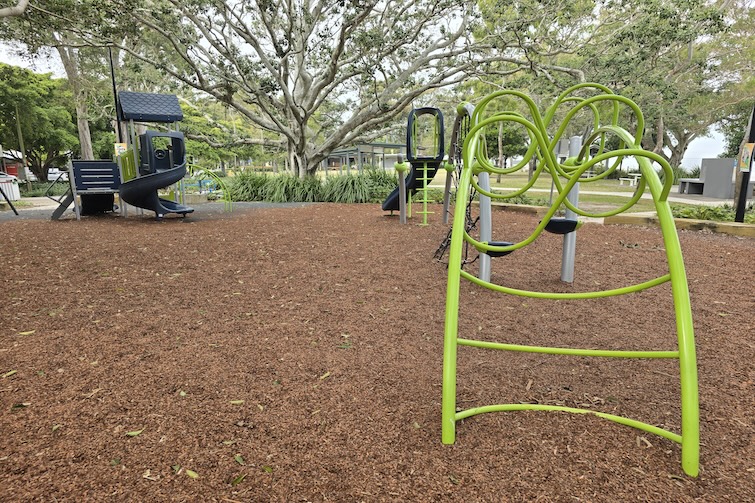 Climbing equipment at Brennan Park.