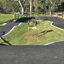 Pump track at Deception Bay Skate Park and Pump Track.
