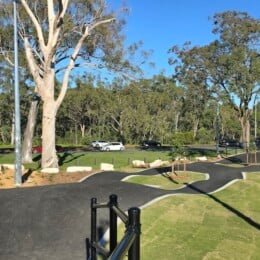 Pump track at Deception Bay Skate Park and Pump Track.