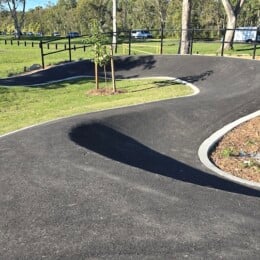 Pump track at Deception Bay Skate Park and Pump Track.