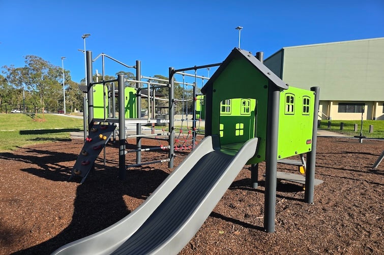 Playground with slide at Deception Bay Skate Park and Pump Track.