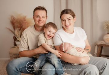 Natarsha March Photography baby Eloise with family.