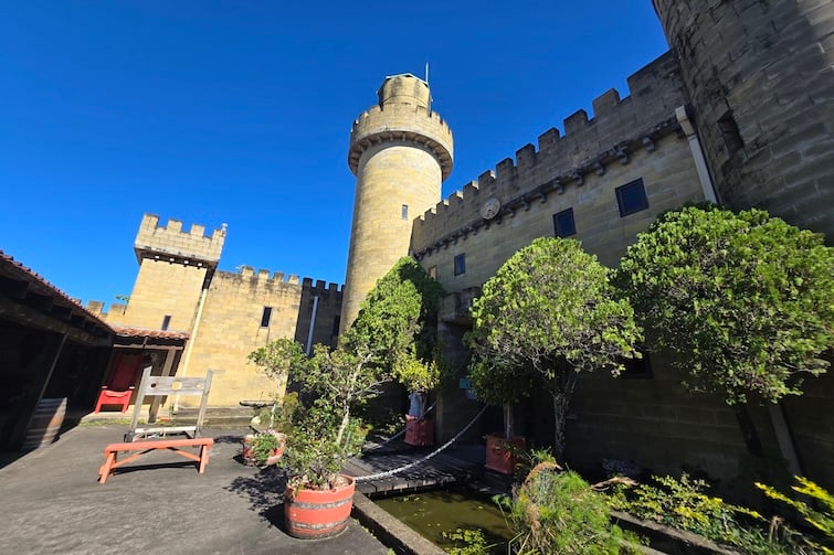 Courtyard at Sunshine Castle.