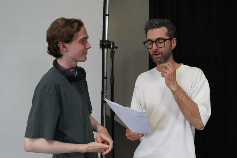 Talent Company of Australia student being directed by coach.