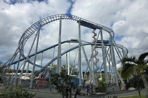 Storm coaster ride at Sea World.