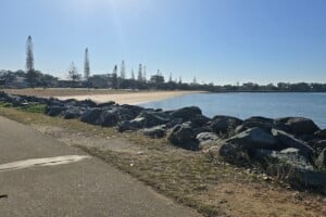 Beach near Pelican Park.