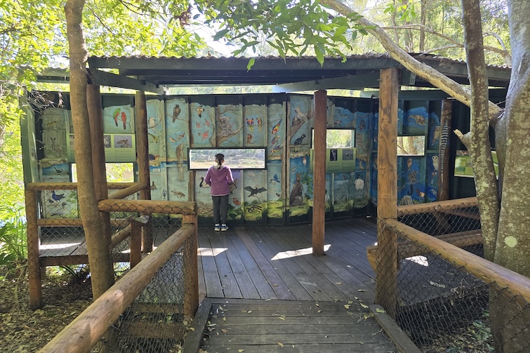 Bird hide at Kumbartcho Sanctuary.