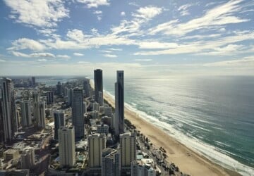 Views of Surfers Paradise from SkyPoint Observation Deck.