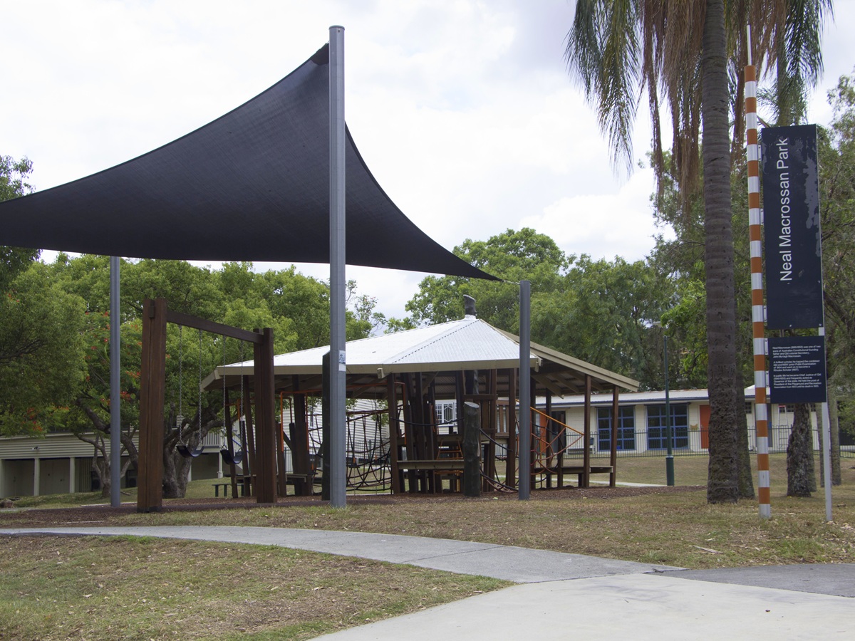 neal macrossan park fenced playground paddington brisbane